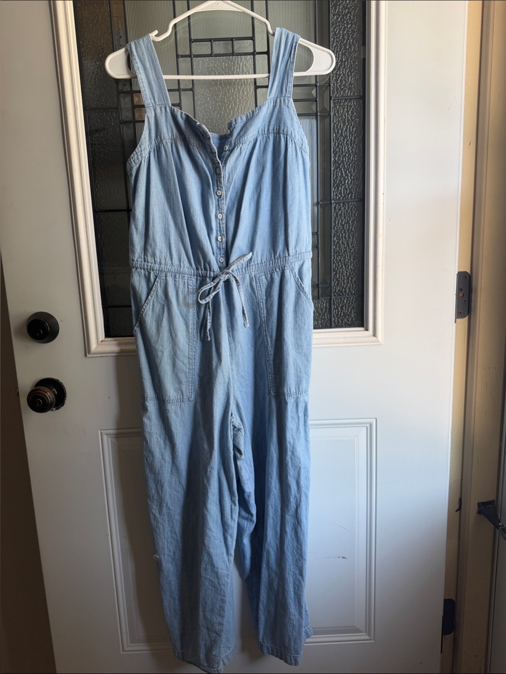 Old Navy Light Blue Denim Overalls Jumpsuit
